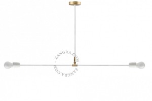 Lampa sufitowa PIVOTE porcelanowa biała - Zangra