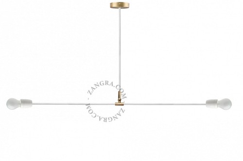 Lampa sufitowa PIVOTE porcelanowa biała - Zangra