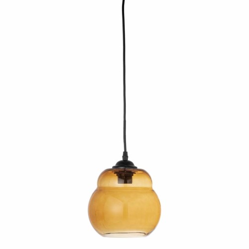 Lampa wisząca BAHA, brązowa/szklana- Bloomingville