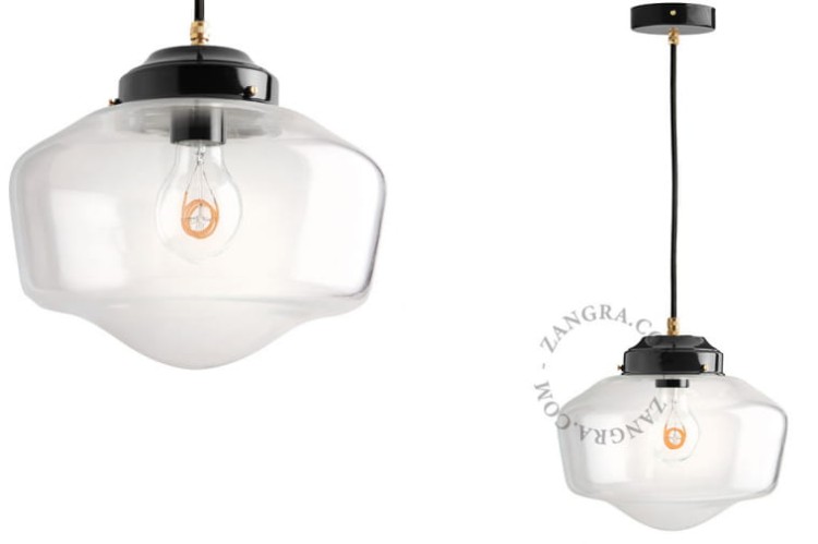 Lampa sufitowa z czarnego mosiądzu 128.L.001 - Zangra
