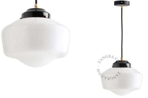 Lampa sufitowa z czarnego mosiądzu 128.L.002 - Zangra