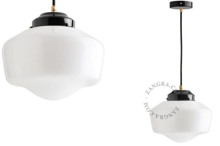 Lampa sufitowa z czarnego mosiądzu 128.L.002 - Zangra
