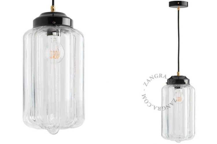 Lampa sufitowa z czarnego mosiądzu 128.L.003 - Zangra