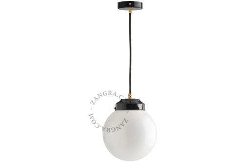 Lampa sufitowa z czarnego mosiądzu 128.L.006- Zangra