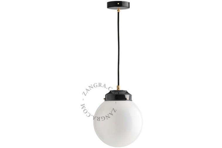 Lampa sufitowa z czarnego mosiądzu 128.L.006- Zangra
