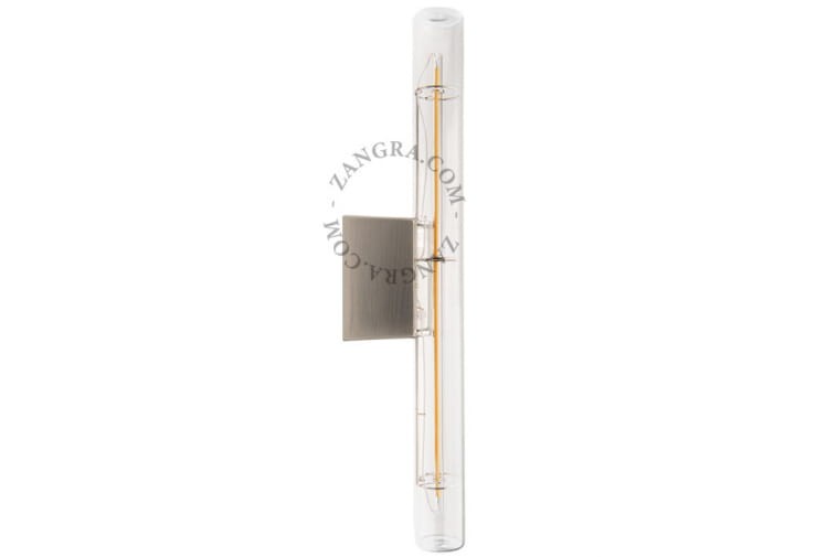 Lampa STICK szkło chrom + żarówka LED 30 cm - Zangra
