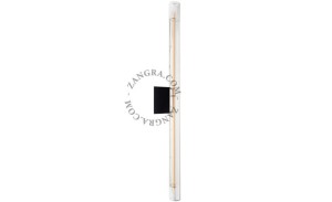 Lampa STICK czarny szkło + żarówka LED 50 cm - Zangra