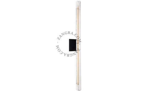 Lampa STICK czarny szkło + żarówka LED 50 cm - Zangra