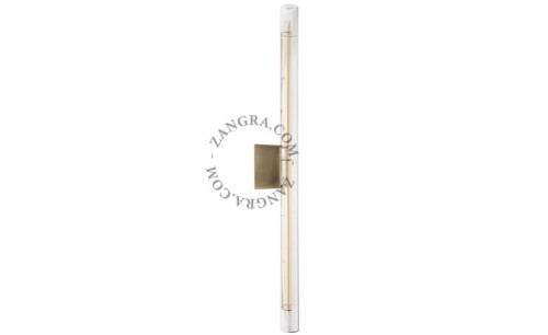 Lampa STICK mosiężna szkło + żarówka LED 50 cm - Zangra