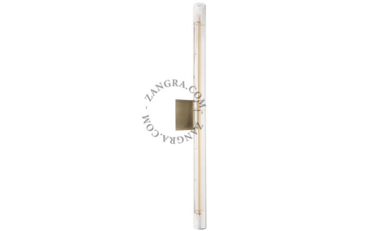 Lampa STICK mosiężna szkło + żarówka LED 50 cm - Zangra
