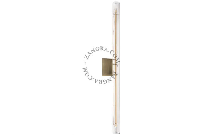 Lampa STICK mosiężna szkło + żarówka LED 50 cm - Zangra