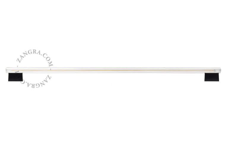 Lampa BILLY czarna, szkło + żarówka LED 100 cm - Zangra