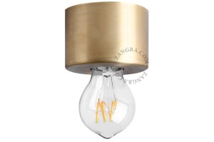 Lampa sufitowa PLA GO, mosiądz - Zangra