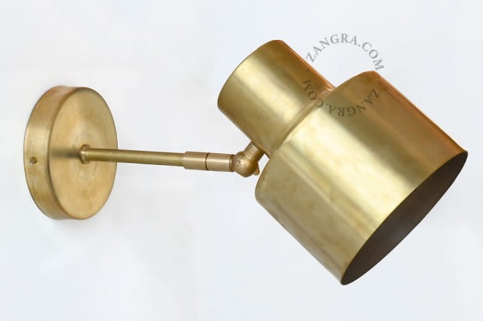 Lampa ścienna ZIN mosiądz - Zangra
