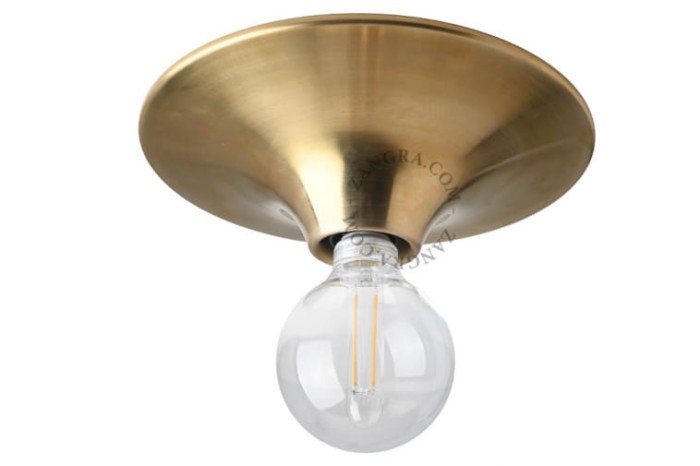 Lampa sufitowa PITA GO, mosiądz - Zangra