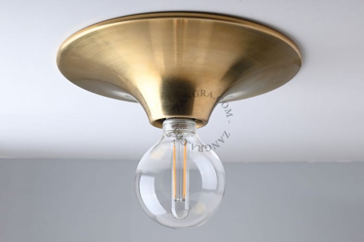 Lampa sufitowa PITA GO, mosiądz - Zangra