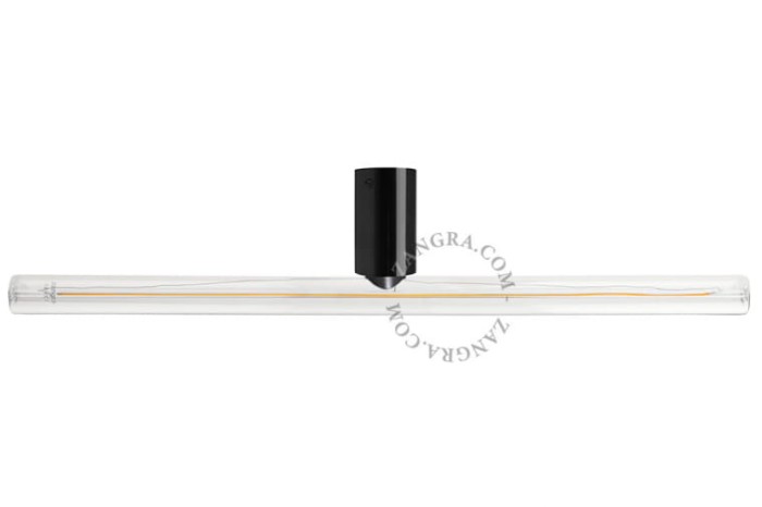 Lampa STICK czarna okrągła podstawa + żarówka LED 50cm - Zangra