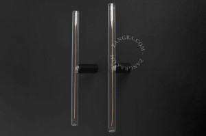 Lampa STICK czarna okrągła podstawa + żarówka LED 50cm - Zangra