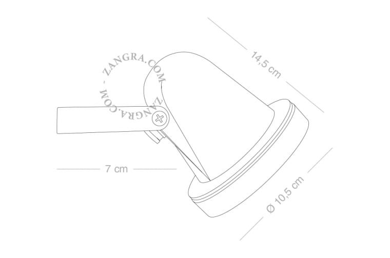 Mosiężny kinkiet 086 - Zangra