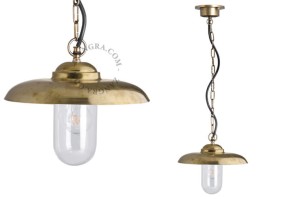 Lampa wisząca RAW z mosiądzu - Zangra