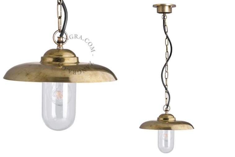 Lampa wisząca RAW z mosiądzu - Zangra