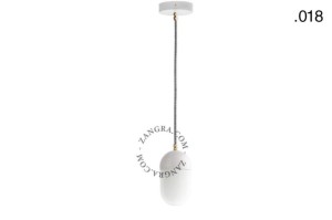 Lampa wisząca JIKI 018 porcelana, biała - Zangra