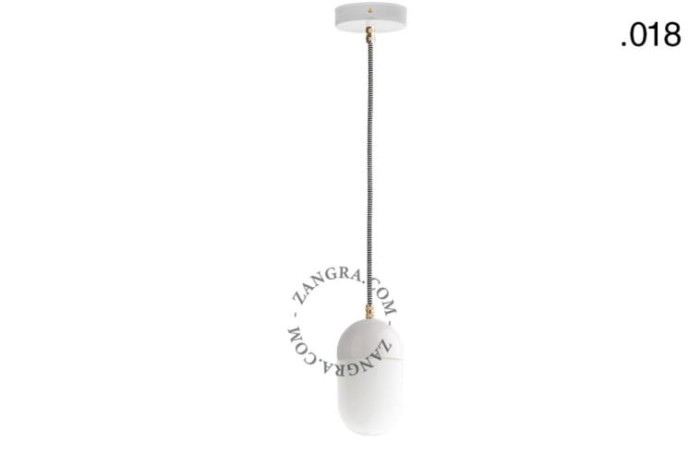 Lampa wisząca JIKI 018 porcelana, biała - Zangra
