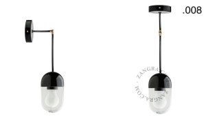 Lampa porcelana ze szklanym kloszem 036 - Zangra