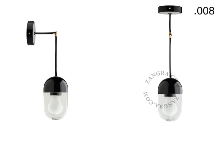 Lampa porcelana ze szklanym kloszem 036 - Zangra