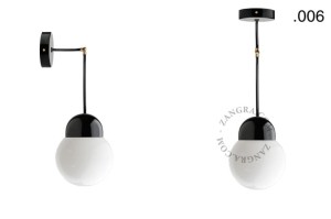 Lampa porcelana ze szklanym kloszem 036 - Zangra