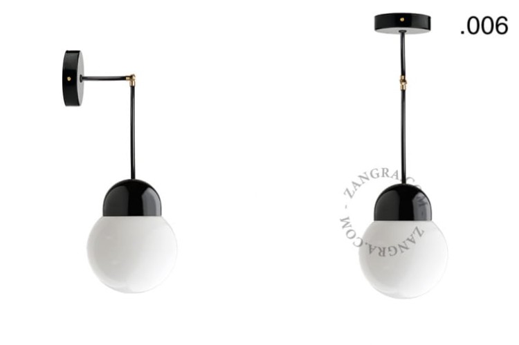 Lampa porcelana ze szklanym kloszem 036 - Zangra
