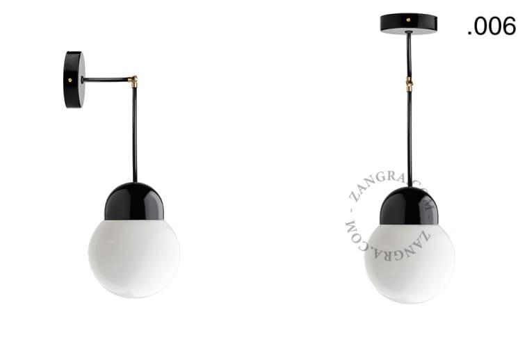 Lampa porcelana ze szklanym kloszem 036 - Zangra