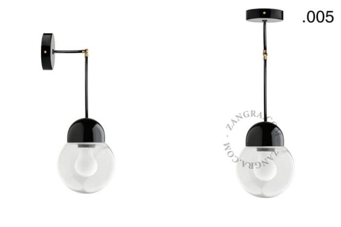 Lampa porcelana ze szklanym kloszem 036 - Zangra