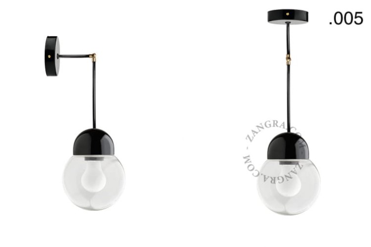 Lampa porcelana ze szklanym kloszem 036 - Zangra
