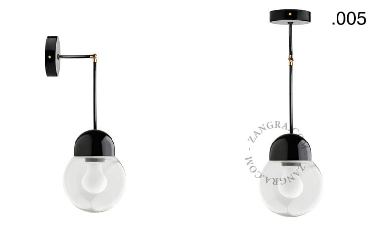 Lampa porcelana ze szklanym kloszem 036 - Zangra