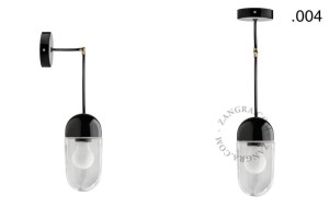 Lampa porcelana ze szklanym kloszem 036 - Zangra