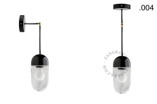 Lampa porcelana ze szklanym kloszem 036 - Zangra