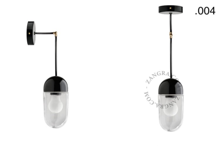 Lampa porcelana ze szklanym kloszem 036 - Zangra