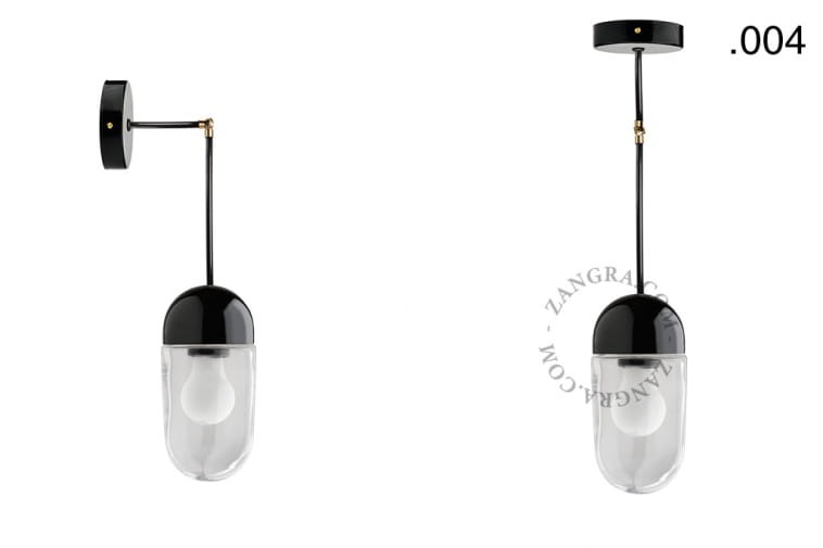 Lampa porcelana ze szklanym kloszem 036 - Zangra