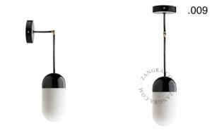 Lampa porcelana ze szklanym kloszem 036 - Zangra