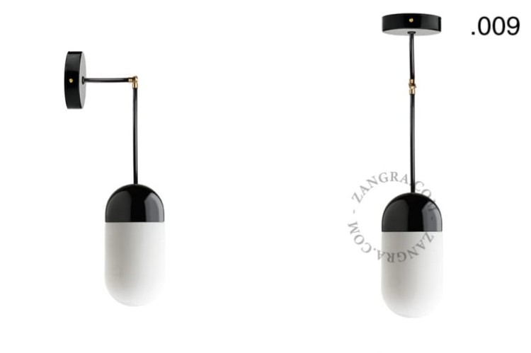 Lampa porcelana ze szklanym kloszem 036 - Zangra