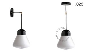 Lampa porcelana ze szklanym kloszem 036 - Zangra