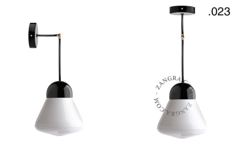 Lampa porcelana ze szklanym kloszem 036 - Zangra