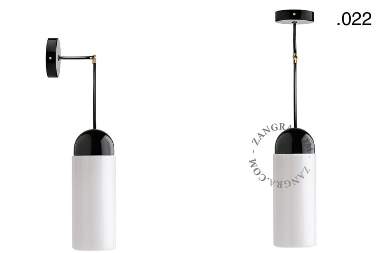 Lampa porcelana ze szklanym kloszem 036 - Zangra