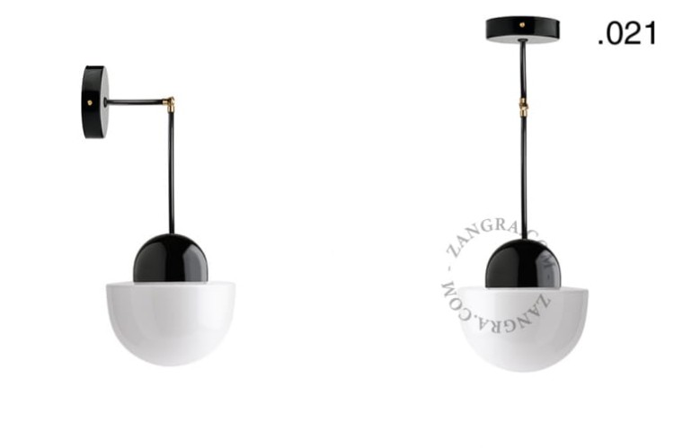 Lampa porcelana ze szklanym kloszem 036 - Zangra