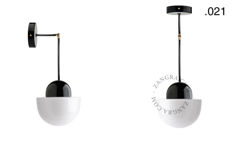 Lampa porcelana ze szklanym kloszem 036 - Zangra
