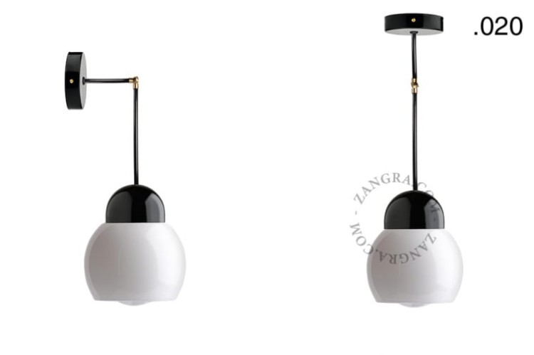 Lampa porcelana ze szklanym kloszem 036 - Zangra