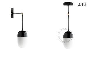 Lampa porcelana ze szklanym kloszem 036 - Zangra