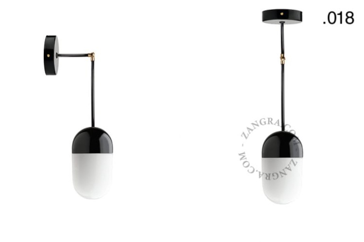 Lampa porcelana ze szklanym kloszem 036 - Zangra