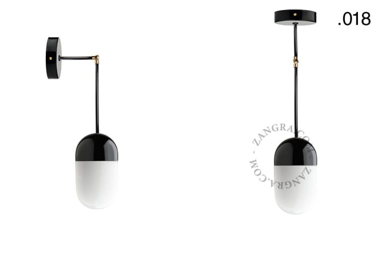 Lampa porcelana ze szklanym kloszem 036 - Zangra